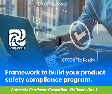 CPSC approves eFiling, Start early with Comply PRO+
